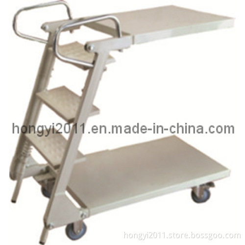 3-Step Metal Ladder Cart